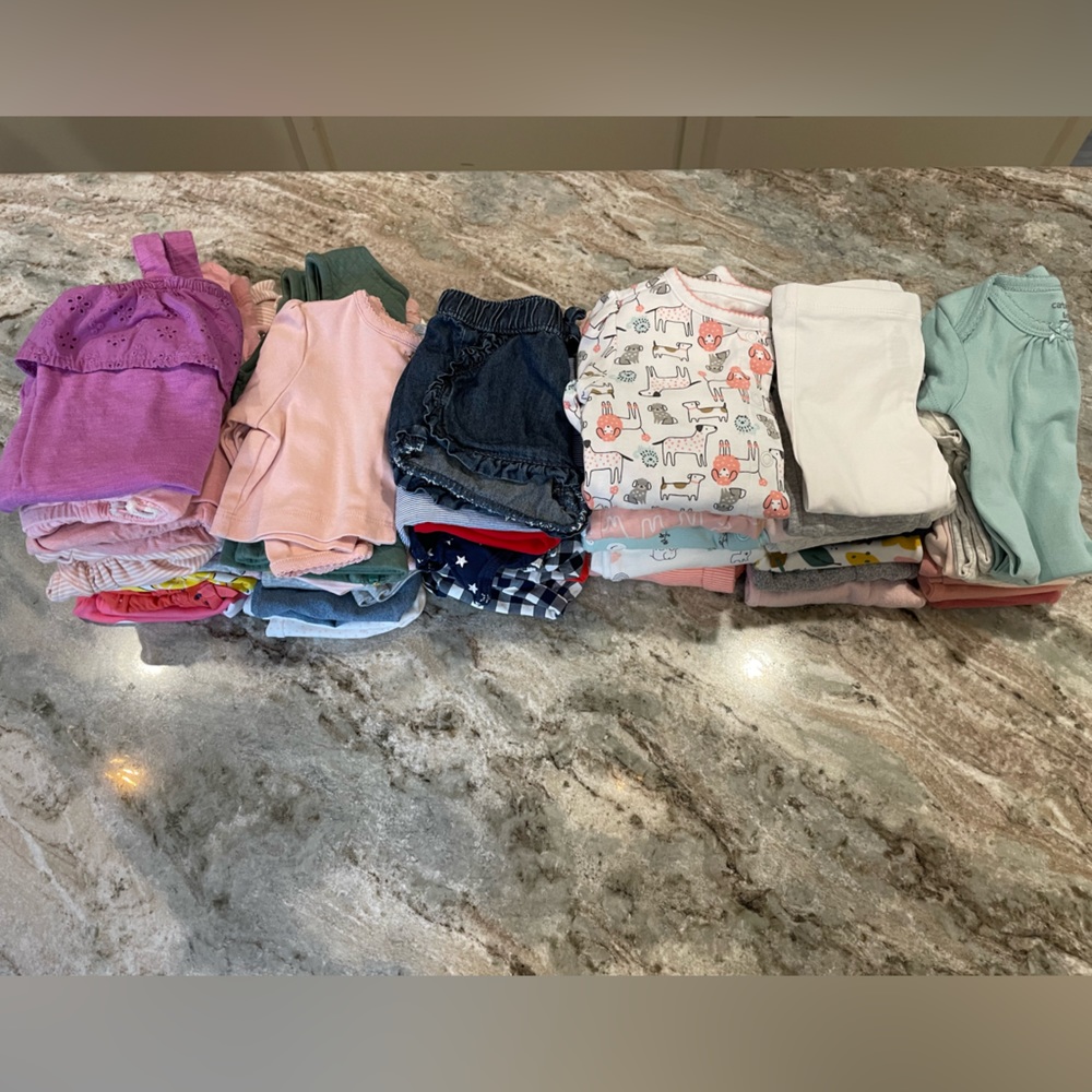 Bundle of baby girl 6 month clothing